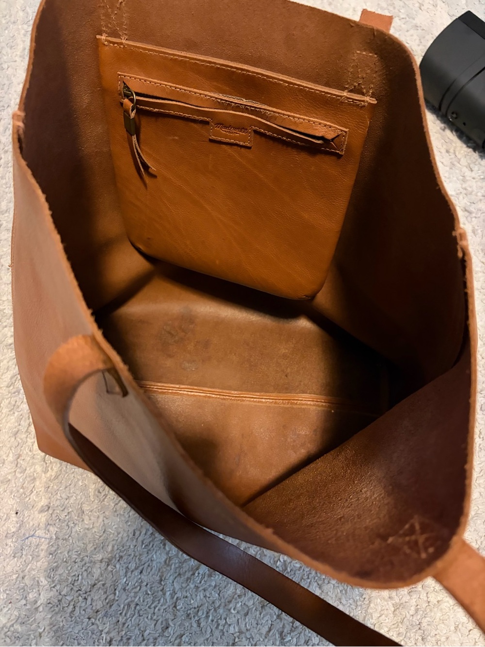 Madewell The Transport Tote English Saddle Brown Leather Classic Shoulder Bag - Picture 5 of 15